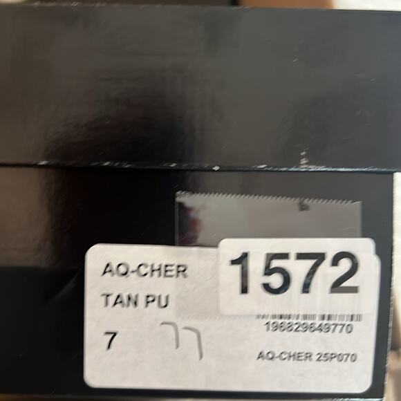 Aqua Cher Leather Ankle Strap Platform Heels Sexy Modern Uptown NEW Size 7 - Picture 10 of 10